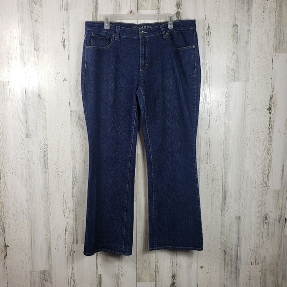 Thres 3 clothing dark wash wide leg jeans women's plus size 16 - Picture 1 of 13